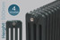 CT4-500-A-TH - Classic Anthracite 4 Column Radiator H500 X W582 CT4-500-A-TH - Classic Anthracite 4 Column Radiator H500 X W582
